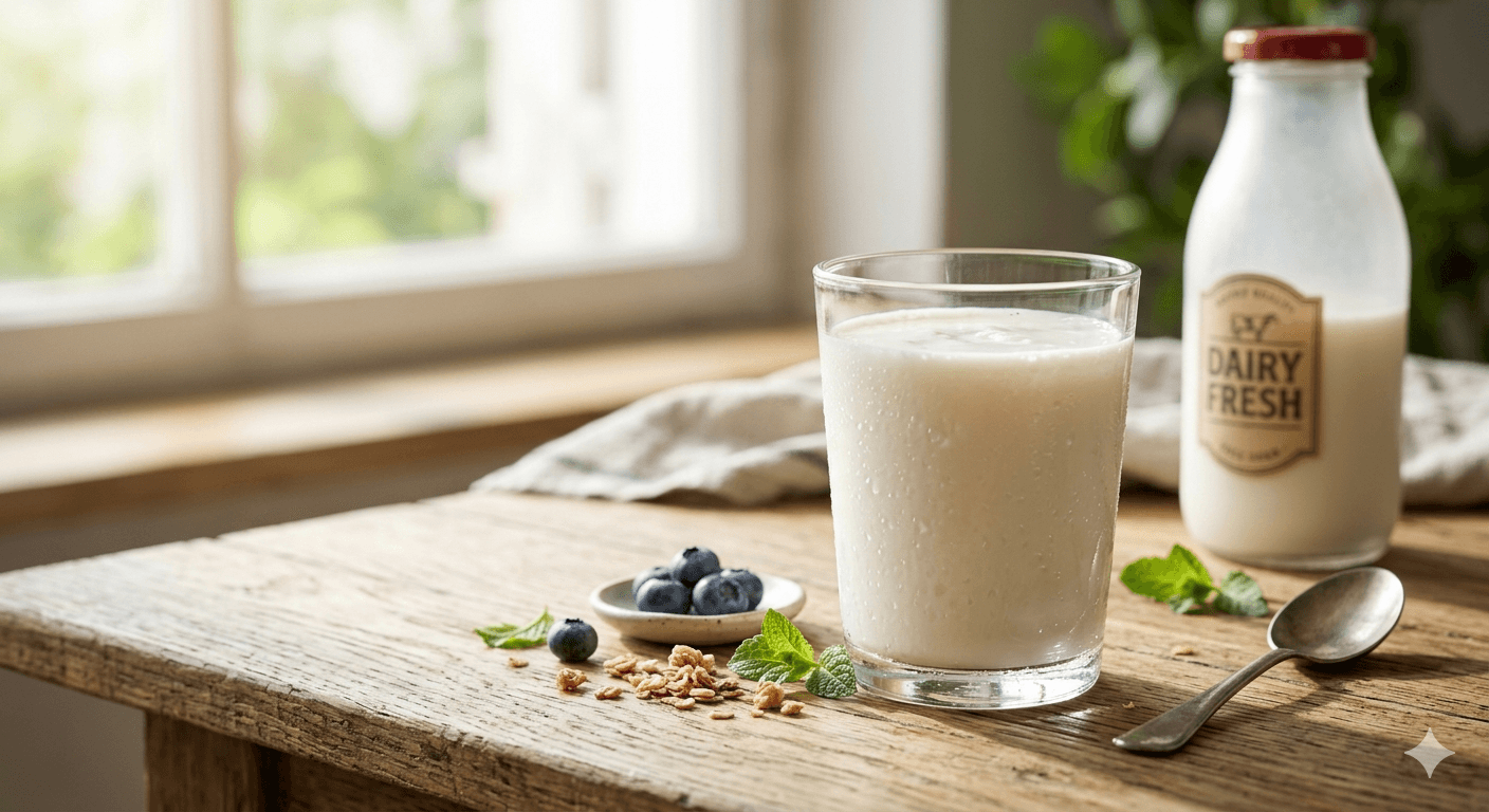 Fresh milk — a daily Vitamin B12 source with calcium and vitamin D