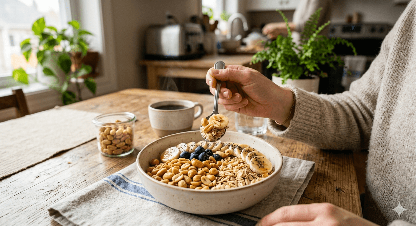 Roasted peanuts - portable protein-rich healthy snack