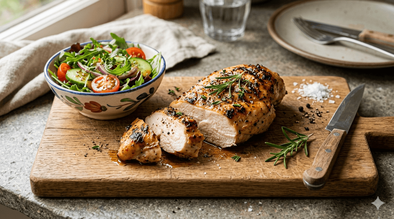 Pechuga de pollo — proteína magra con B12